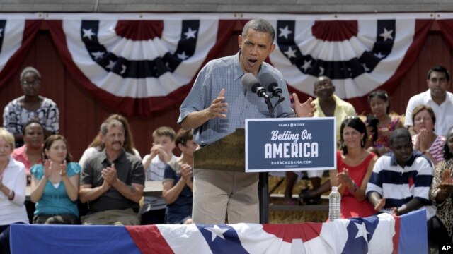 El presidente Barack Obama en el Museo Wolcott en Ohio, este 5 de julio de 2012.