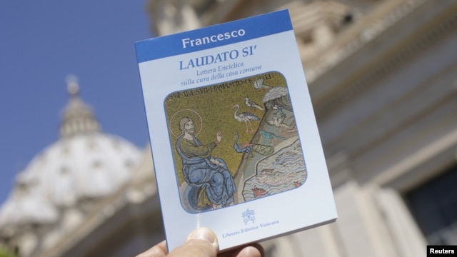 Thông điệp của Đức Giáo hoàng Francis trong cuộc họp báo tại Vatican, ngày 18/6/2015.