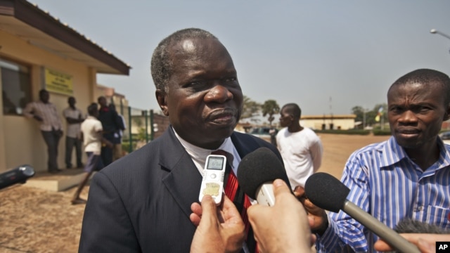 Jean Willybiro Sako, chef de la délégation centrafricaine aux pourparlers de Libreville (7 jan. 2013) 