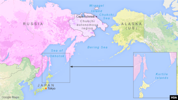 Russia plans to build military bases in the Kuril Islands, Cape Schmidt, and Wrangel Island.