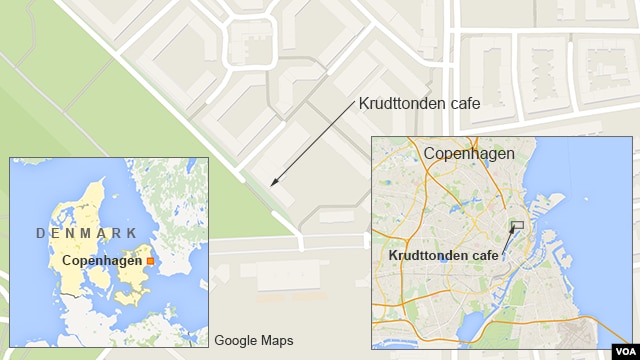 map locating Krudttonden , copenhagen, denmark
