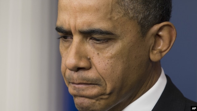 Predsednik Obama tokom konferencije za novinare u Beloj kući, 19. decembar 2012.