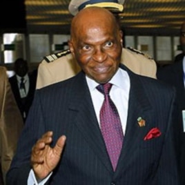 Senegal President Abdoulaye Wade (file photo)