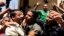 The relatives of seven kidnapped security officers and soldiers celebrate after their return, in the Rafah border, Egypt, May 22, 2013. 