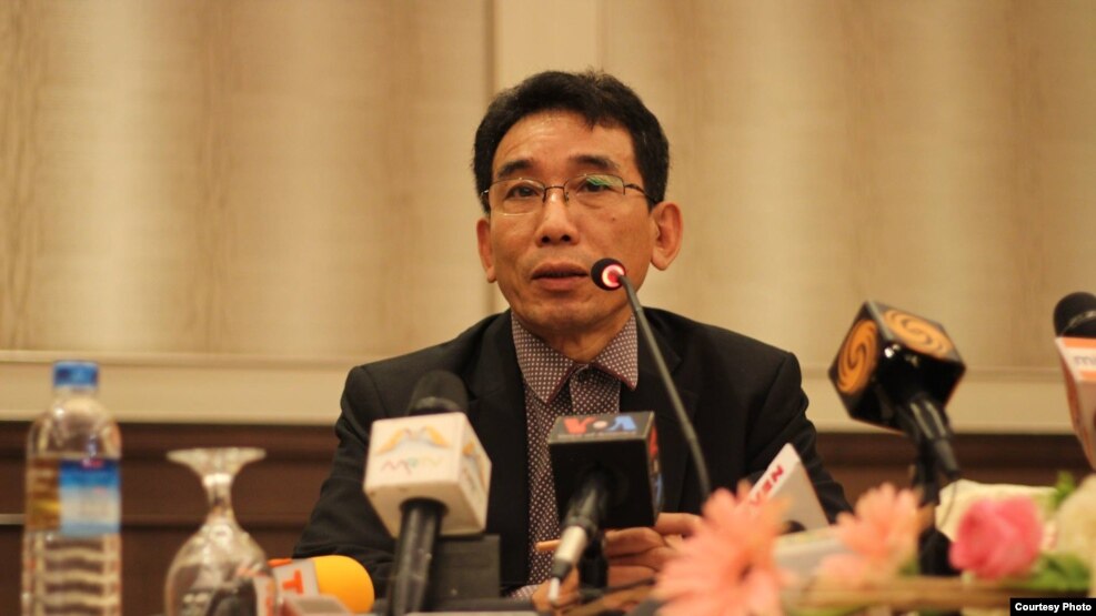 UNFC ေျပာခြင့္ရသူ ခူဦးရယ္ ( ဓါတ္ပံု-Htet Aung Hkant)