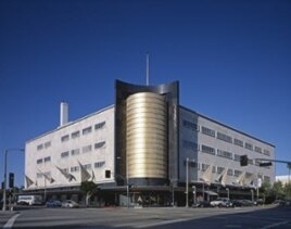 The May Co. store in Los Angeles, now a branch of the county art museum, was a 'streamline moderne' showplace.