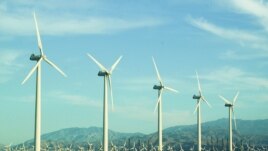 Wind turbines similar to these in California's Yucca Valley region are soon going to be part of Africa's largest wind farm, in northern Kenya (AP)