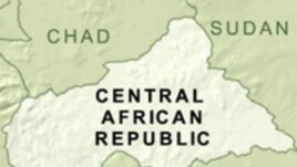 Carte de la RCA.