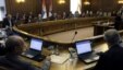 Members of the Serbian government attend a session in Belgrade, Serbia, April 22, 2013. 