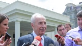 Израильский президент Шимон Перес в Белом доме