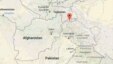 The red arrow marks the approximate area in the Hindu Kush region of Afghanistan where a 6.6-magnitude earthquake struck.
