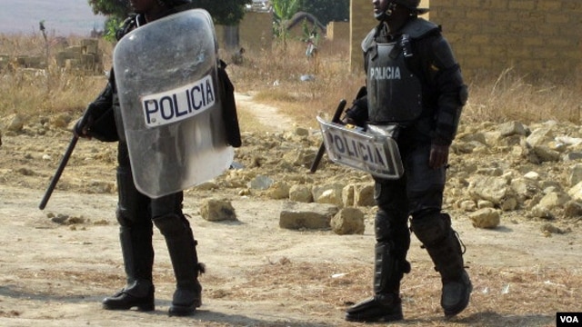 Polícia em acção no Bié