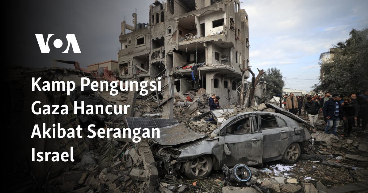 Kamp Pengungsi Gaza Hancur Akibat Serangan Israel