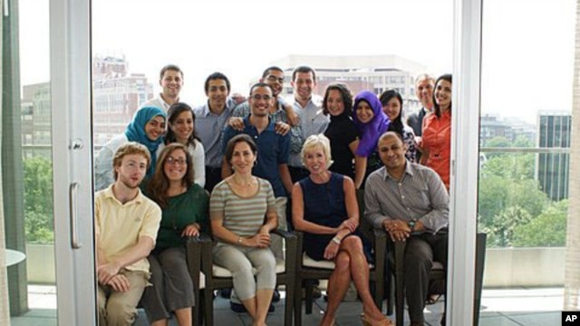 Egyptian and American participants of the LearnServeEgypt Program at one of their sessions in Washington, DC