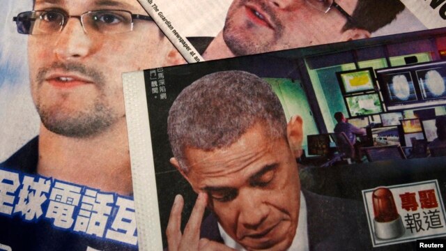 中英媒体上关于爱德华.斯诺顿泄密案的报道