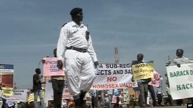 Anti-gay demonstration in Uganda