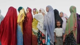 Women wait in line to vote during Somaliland parliamentary elections in 2005 (in Hargeisa). (photo courtesy of Ryan Anson/Interpeace).