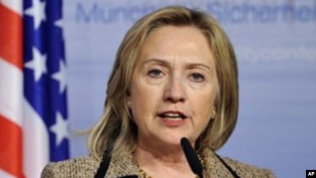 Hillary Clinton, US Secretary of State, in Germany, February 5, 2011.