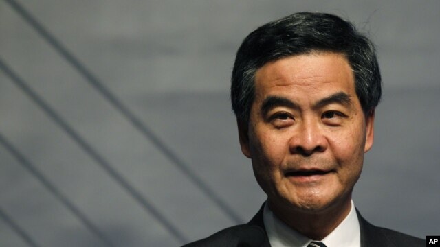 Hong Kong's Chief Executive Leung Chun-ying in December 2012 photo