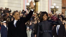 Le Président Barack Obama et la Prémière Dame Michelle Obama, 21 jan., 2013. 