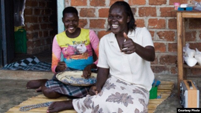 Fatuma, a widow with four children, earns $100 a month rolling beads for Bead for Life. (Courtesy Bead for Life)