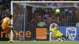 Mchuano kati ya Ivory Coast na Zambia katika fainali za mwaka 2012.