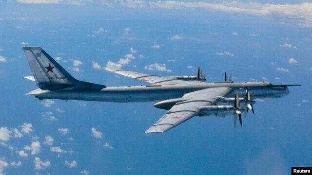 Một chiếc máy bay ném bom chiến lược Tu-95 của Nga (Ảnh tư liệu.)