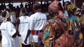 South Sudanese women take part in a 2010 event in Jonglei state organized by the ACORD NGO to raise awareness of gender-based violence. (Courtesy/ACORD)