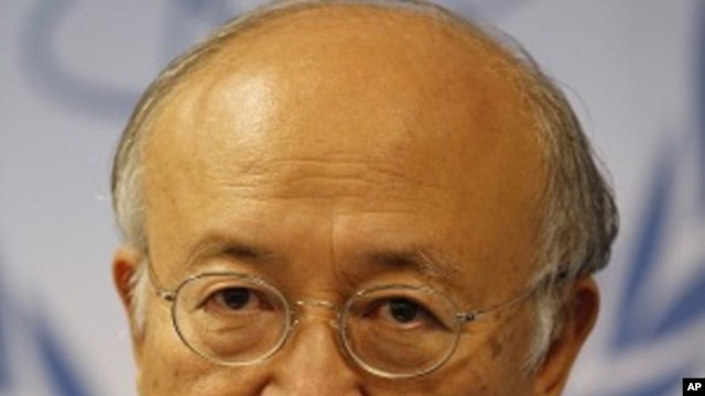 Director General of the International Atomic Energy Agency, IAEA, Yukiya Amano from Japan, speaks during a news conference after the first meeting of the IAEA's board of governors at the International Center, in Vienna, Austria, September 12, 2011.