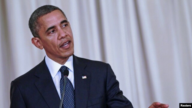 US President Barack Obama speaks during a media conference in Bangkok, Thailand, November 18, 2012.