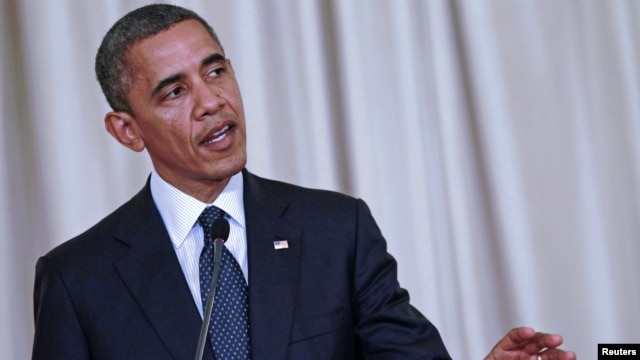 US President Barack Obama speaks during a media conference in Bangkok, Thailand, November 18, 2012.