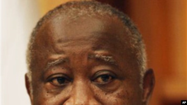 Ivory Coast, President Laurent Gbagbo, speaks during an exclusive interview at his residence, in Abidjan, 26 Dec 2010
