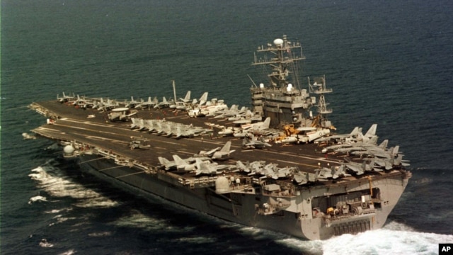 Hàng không mẫu hạm USS Nimitz (ảnh tư liệu)
