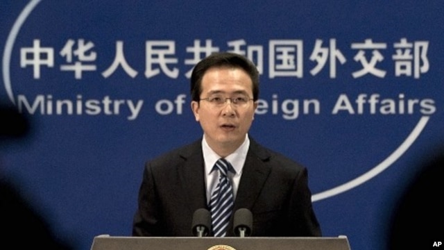 Chinese Foreign Ministry spokesman Hong Lei (file photo)