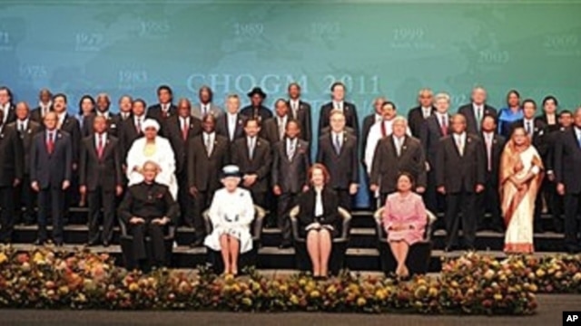 Leaders of Commonwealth nations in Perth, Australia, Oct. 28, 2011.