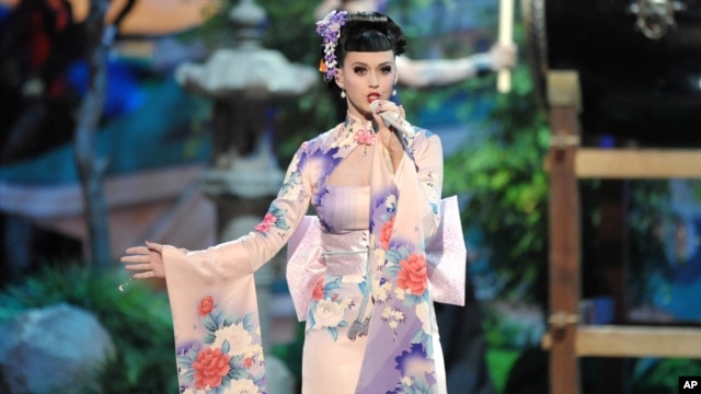 Katy Perry performs at the American Music Awards at the Nokia Theatre L.A. Live on Nov. 24, 2013, in Los Angeles. 