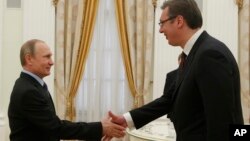 Владимир Путин и Александр Вучич