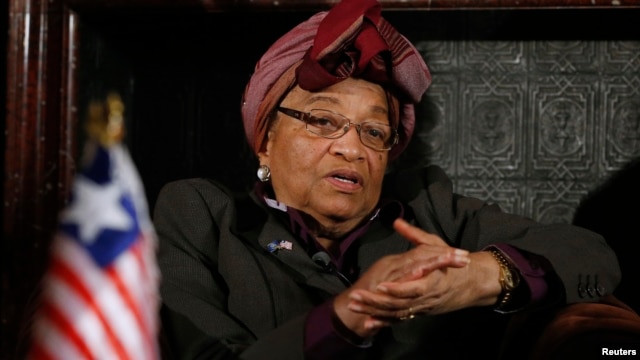 FILE - Liberian President Ellen Johnson-Sirleaf.