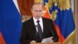Russian President Vladimir Putin addresses members if the military in Moscow's Kremlin, March 17, 2016. 