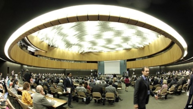 Overview of the special session of the United Nations Human Rights Council on the situation in Syria in Geneva August 22, 2011.