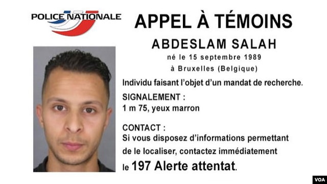 Salah Abdeslam, a Belgian national French police are searching for in connection with Paris terror attacks. (Police Nationale Handout Photo)