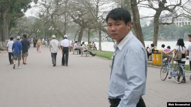 Blogger Trương Duy Nhất bị bắt giữ hồi giữa năm ngoái vì ‘vi phạm pháp luật theo điều 258 Bộ luật Hình sự Việt Nam’. (TDN Facebook)