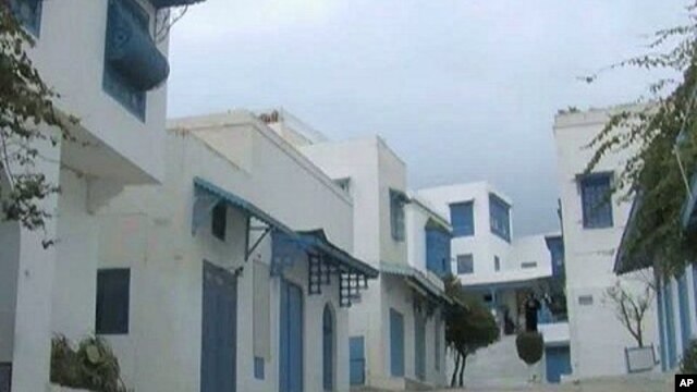 Empty streets in Tunisia's seaside resort of Hammamet