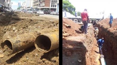 Harare water pipe replacement underway in most parts of the city