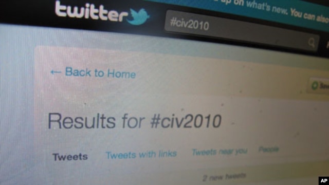Many participants in the Ivory Coast Twitter discussion are newcomers to the micro-blogging website, Dec 2010