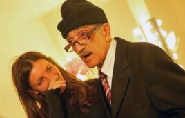Filmmaker Safinez Bousbia with Mohamed Ferkioui, the mirror maker who inspired her to make "El Gusto." (Kays Djilali)