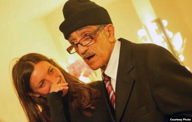 Filmmaker Safinez Bousbia with Mohamed Ferkioui, the mirror maker who inspired her to make "El Gusto." (Kays Djilali)