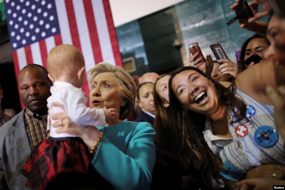 Florida - Prezidentliyə Demokrat namizəd Hillari Klinton kampaniyası  