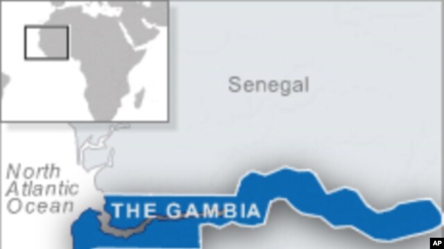Map of Gambia