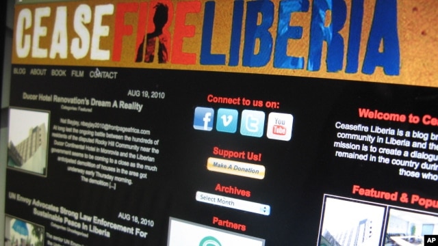 The blog "Ceasefire Liberia" acts as a bridge between different Liberian communities facing post-war challenges
